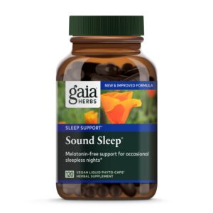 Gaia Herbs suplemento sueño profundo con valeriana