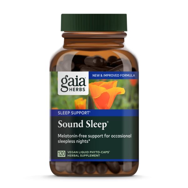 Gaia Herbs suplemento sueño profundo con valeriana