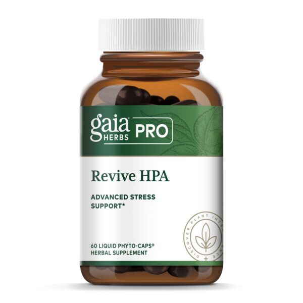 Gaia Herbs Pro Revive HPA etiqueta frontal