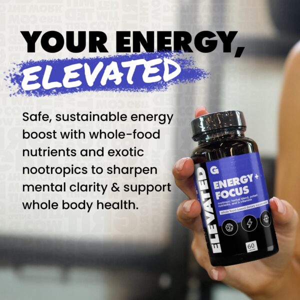 Etiqueta con ginkgo biloba y vitaminas B