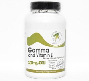 Gamma 300mg y vitamina E 400UI Naturetition suplemento cápsulas