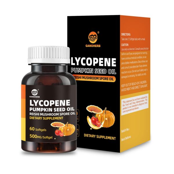 GANOHERB pumpkin seed oil softgel bottle