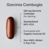 Etiqueta del producto Garcinia Cambogia