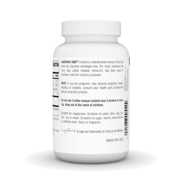 Frasco de Garcinia Cambogia Source Naturals con etiqueta