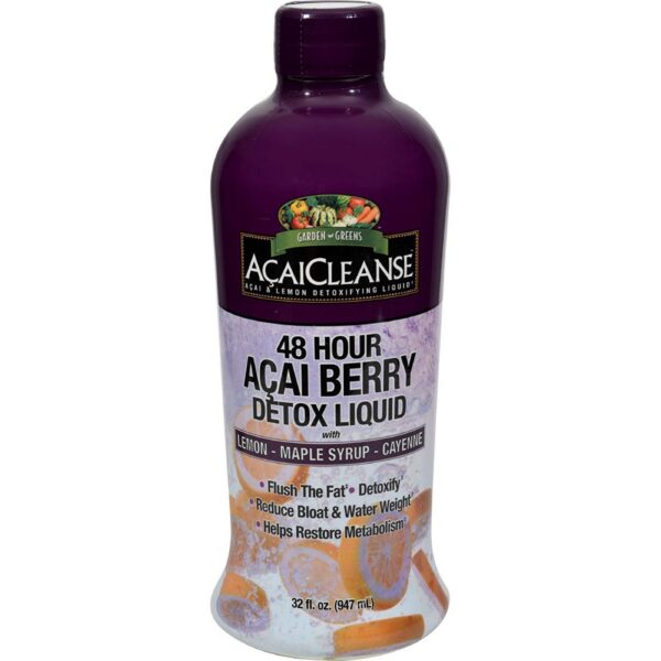 Garden Greens Acai Cleanse detox 48 horas 4 fl oz pack 8