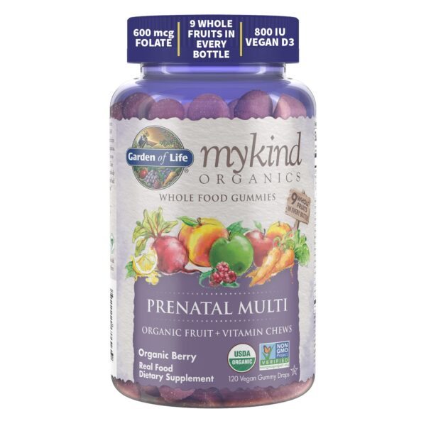 Garden of Life Organics Prenatal Gummies ingredientes-fruta