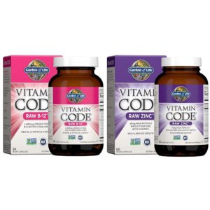 Version 1.0.0 Frasco frontal Garden of Life B12 y Zinc