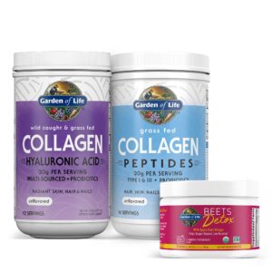 Empaque del Garden of Life Colágeno Beets Bundle