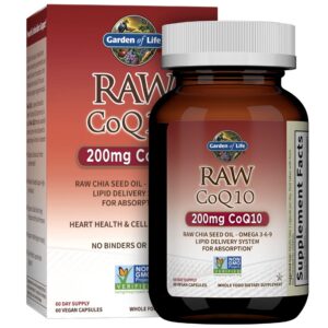 Frente de envase Garden of Life CoQ10 200 mg