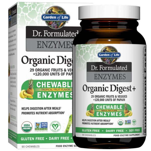 Garden of Life Dr Formulated Enzimas Digestivas - Vista Lateral