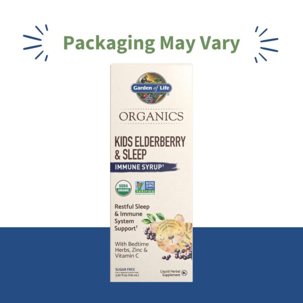 Version 1.0.0 Garden of Life jarabe para niños con zinc y vitamina C