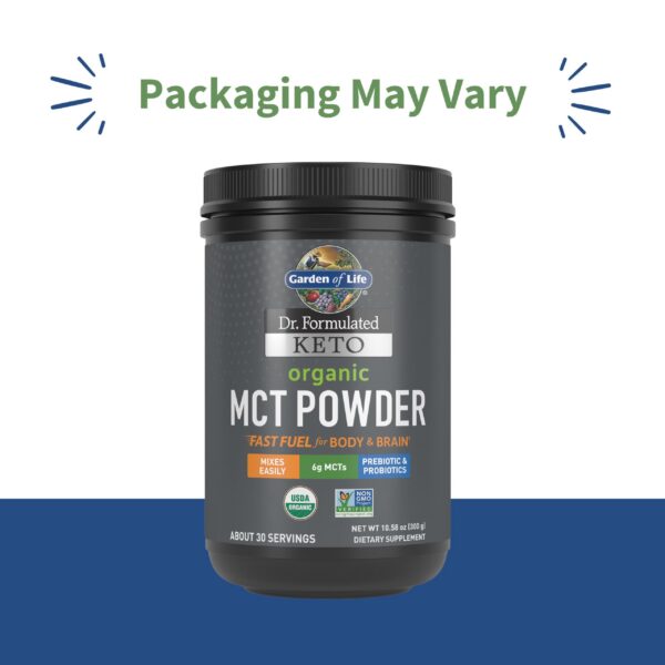 Garden of Life MCT Powder etiqueta lateral