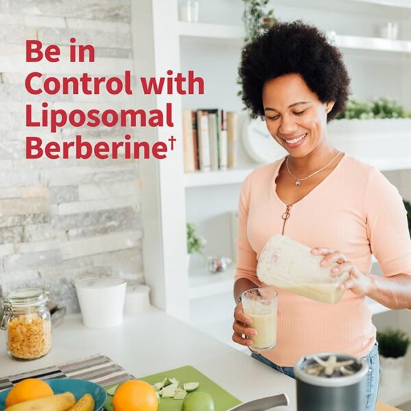 Version 1.0.0 Cápsulas y frasco del suplemento Liposomal Berberine