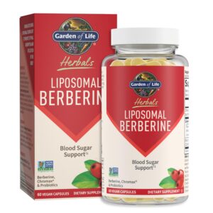 Frente de la etiqueta Garden of Life Liposomal Berberine y Chromax