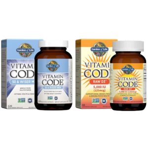 Version 1.0.0 Garden of Life Men’s 50 & Wiser frasco frontal