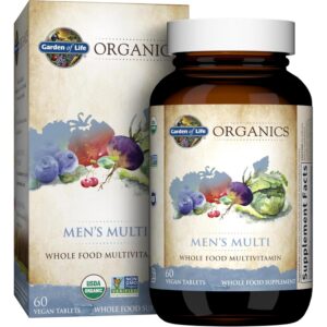 Version 1.0.0 Garden of Life Multivitaminas orgánicas para hombres 60 tabletas