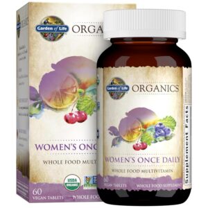 Garden of Life multivitaminas orgánicas para mujeres 60 tabletas
