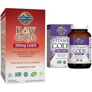 Garden of Life - etiqueta frontal omega 3 6 9 y zinc