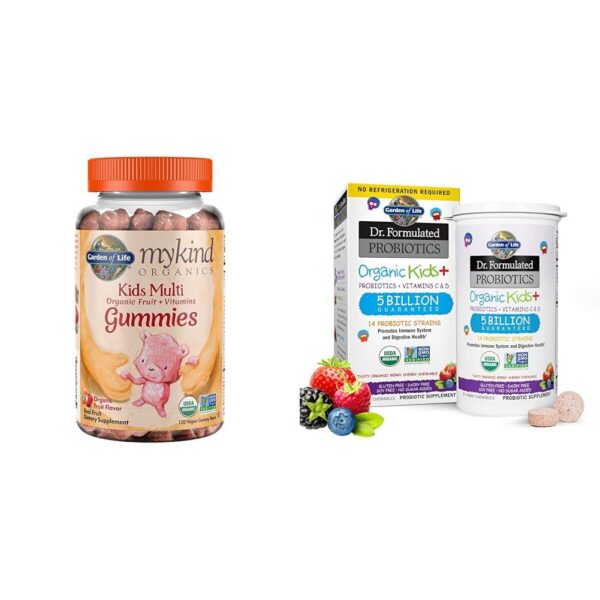 Version 1.0.0 Garden of Life Organics Kids Gummies Probiotics Berry Cherry imagen principal