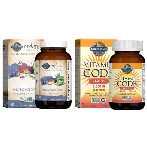 Garden of Life Organics Multivitamin para Hombres - caja y frasco