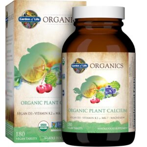 Garden of Life Organics Suplemento de Calcio Vegetal en envase