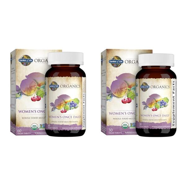 Frente del envase Garden of Life Organics Women's Once Daily Multi