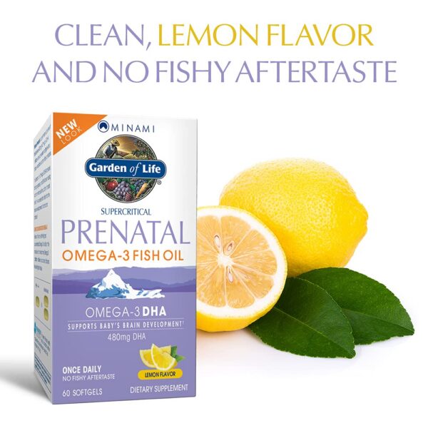 Cápsulas blandas de DHA Omega-3 limón sin regusto