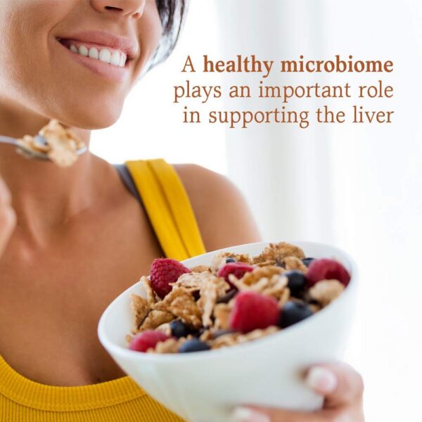 Envase lateral Garden of Life probiótico Liver Health+