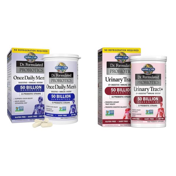 Garden of Life probióticos hombres 50 mil millones CFU frasco