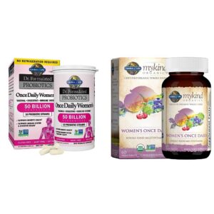 Garden of Life probióticos y multivitaminas mujeres frasco frontal