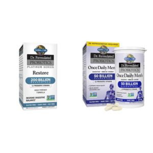 Garden of Life probióticos formula platinum restore 200 mil millones ufc
