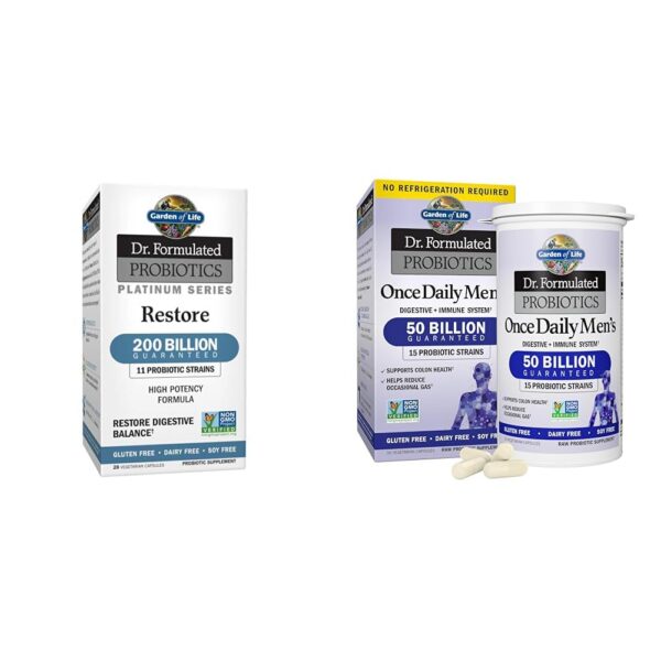 Garden of Life probióticos formula platinum restore 200 mil millones ufc