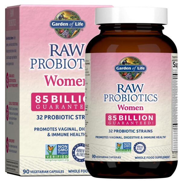 Garden of Life probióticos raw para mujeres 90 cápsulas vegetarianas