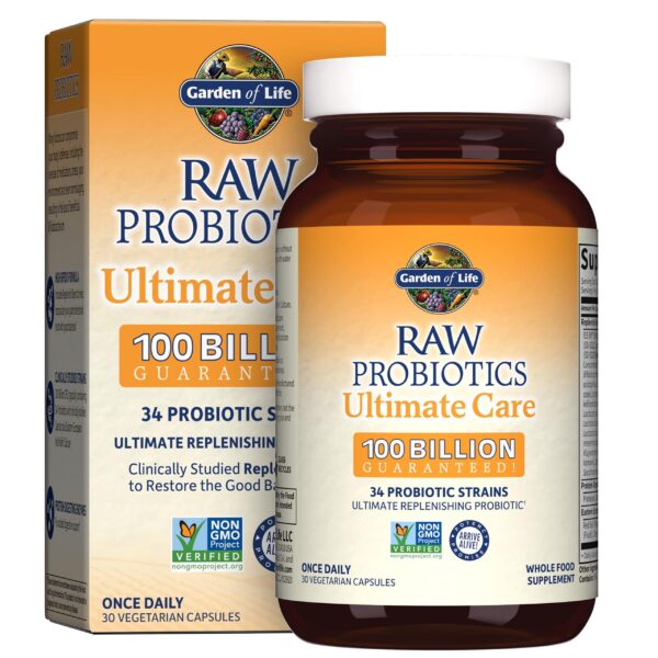 Garden of Life RAW Probiotics envase 30 cápsulas vegetarianas
