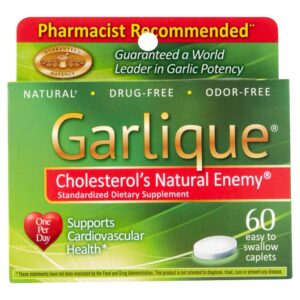 Garlique 60 tabletas con 5000 mcg alicina para colesterol