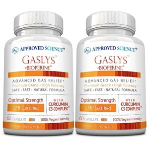 Gaslys cápsulas Approved Science para aliviar gases y cólicos digestivos