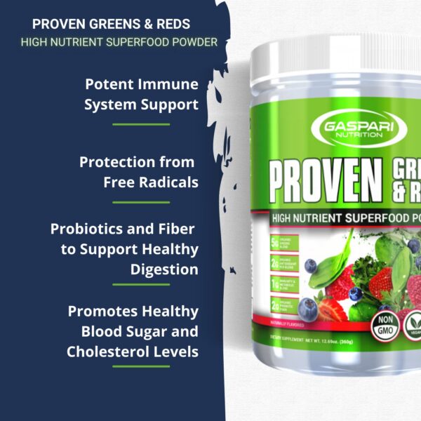 Version 1.0.0 Etiqueta del producto Gaspari Greens and Reds