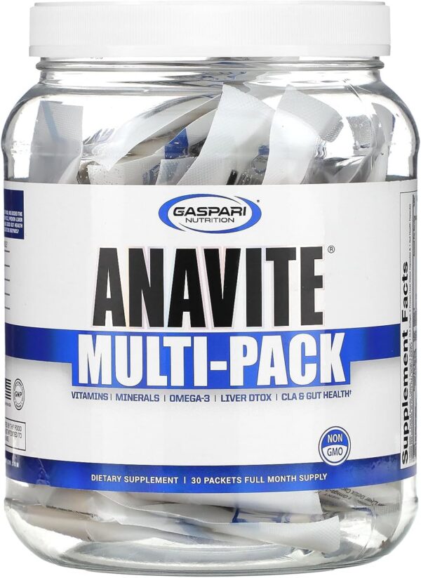 Gaspari Nutrition Anavite multivitaminas paquete frontal