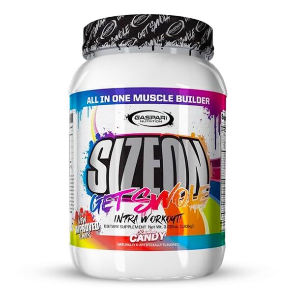 Version 1.0.0 Etiqueta frontal de Gaspari SizeOn Rainbow Candy