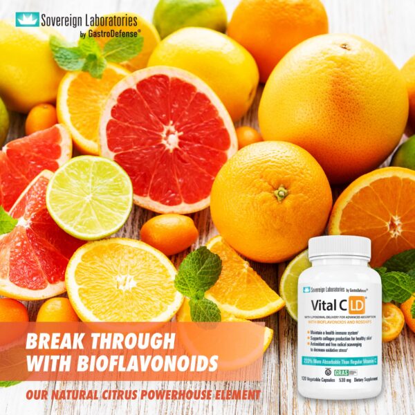 GastroDefense Vital C-LD cápsulas vitamina C liposomal