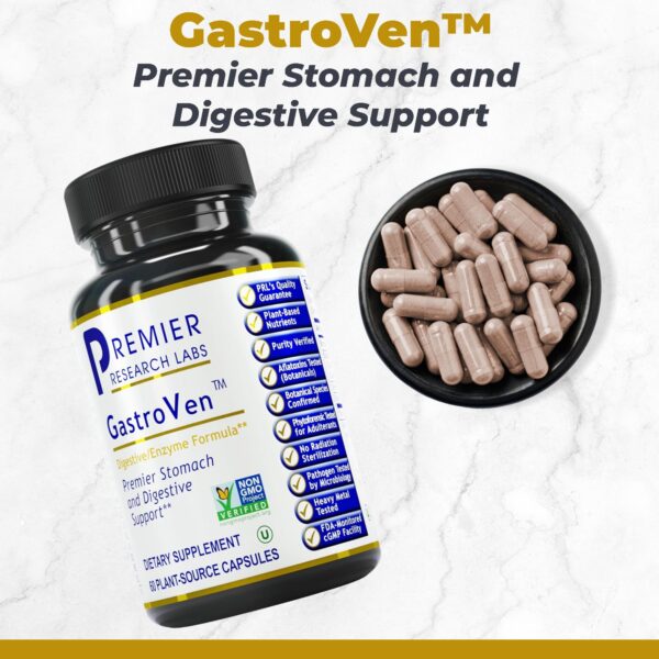 Etiqueta con bromelina y jengibre