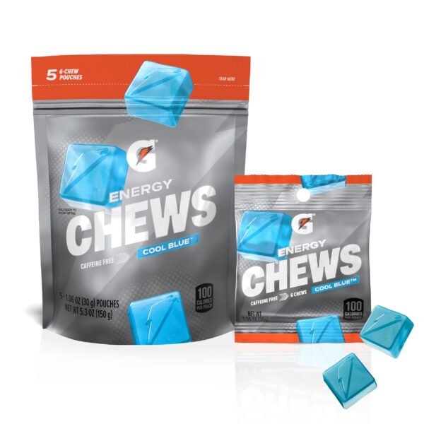 Gatorade Energy Chews sabor Cool Blue paquete de 5
