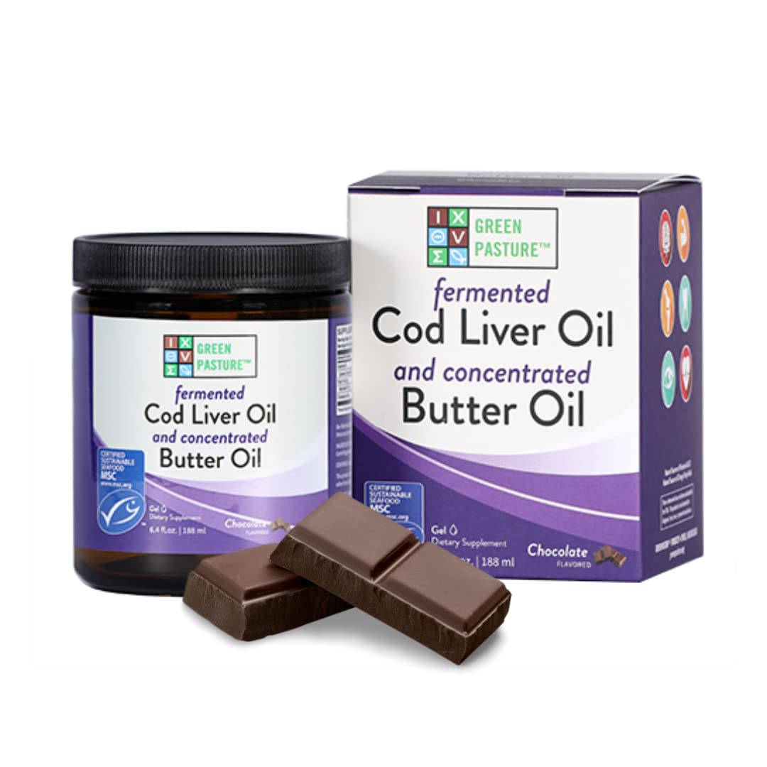 Fermented Cod Liver Oil Butter Oil Gel, Chocolate Flavor