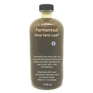 gel de aloe vera fermentado para piel y cabello