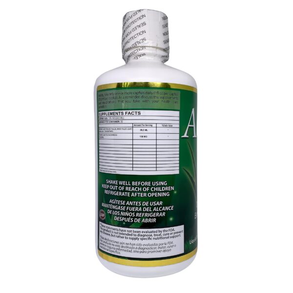 Gel aloe vera líquido Productos El Colibrí presentación 32 fl oz