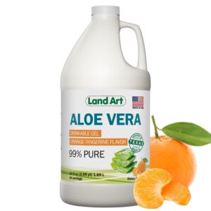 Gel bebible puro de aloe vera con sabor naranja mandarina