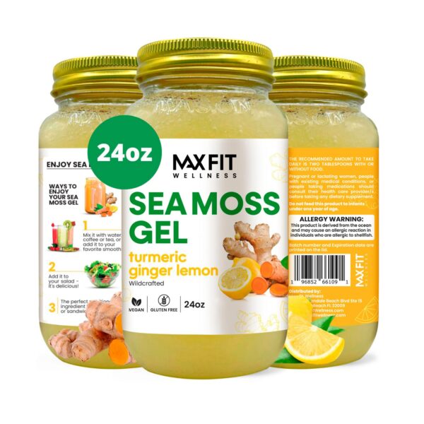 Version 1.0.0 Frasco de gel de musgo marino MAX FIT oro silvestre