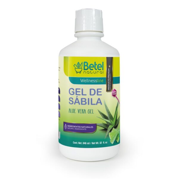 Gel de sábila aloe vera natural Betel Natural botella frontal