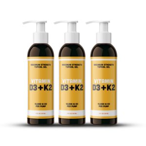 Gel tópico vitamina D3 K2 ANDROGENESIS paquete amarillo frente