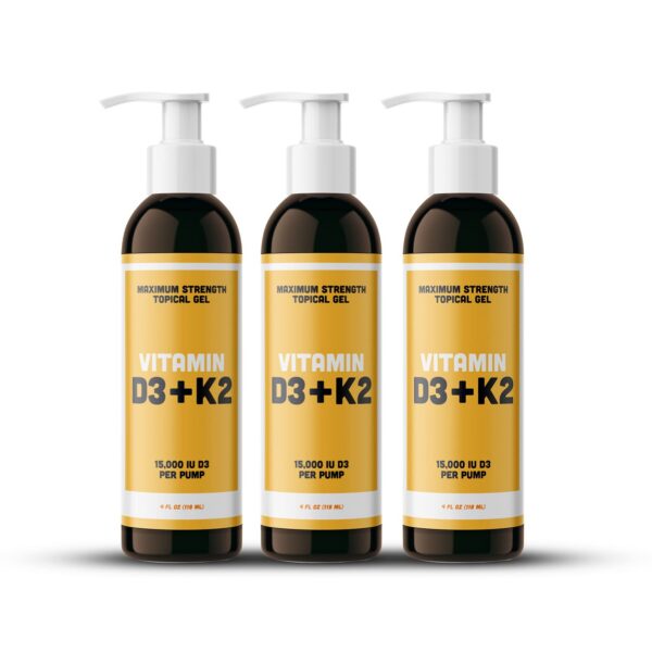 Version 1.0.0 Gel tópico vitamina D3 K2 ANDROGENESIS paquete amarillo frente